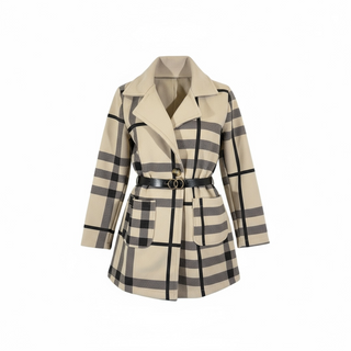 Cappotto con cintura