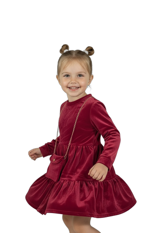 Vestito con borsetta