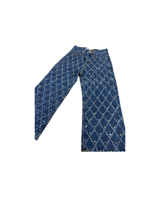 Jeans Strass quadri