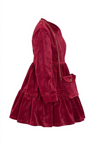 Vestito con borsetta