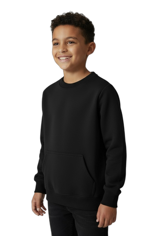 Felpa nera con tasconi