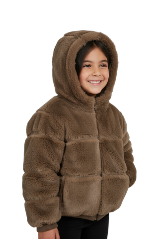 Pelliccia con cappuccio