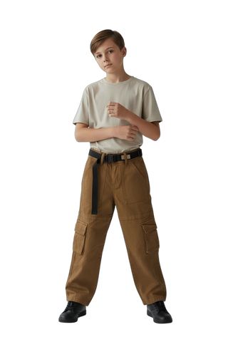 Pantalone Cargo con Cintura